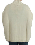 Load image into Gallery viewer, Costume National Elegant White Knit Cape Cardigan Hybrid
