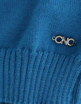 Load image into Gallery viewer, Costume National Chic blue knitted sweater with round neck
