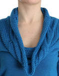 Load image into Gallery viewer, Costume National Chic blue knitted sweater with round neck
