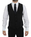 Load image into Gallery viewer, Dolce & Gabbana Elegant Black Wool Dress Vest
