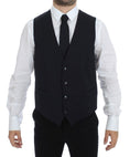 Load image into Gallery viewer, Dolce & Gabbana Elegant Blue Cotton Stretch Dress Vest
