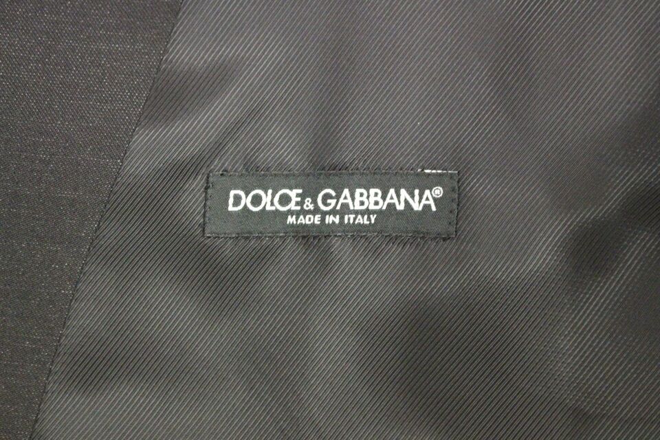 Dolce &amp; Gabbana Zarif Gri Yün Karışımlı Elbise Yelek