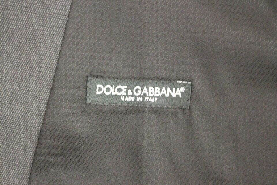 Dolce &amp; Gabbana Elegant grey wool vest for formal occasions