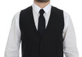 Load image into Gallery viewer, Dolce & Gabbana Elegant Black Wool Silk Dress Vest
