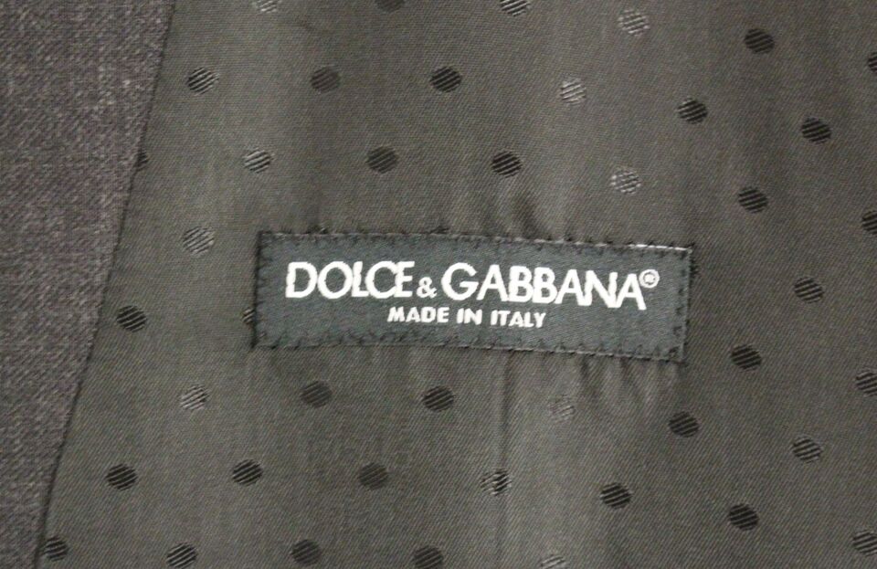 Dolce &amp; Gabbana Elegant grey wool vest for formal occasions