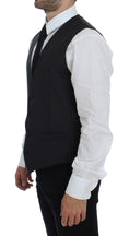 Load image into Gallery viewer, Dolce & Gabbana Elegant grey wool vest for formal occasions
