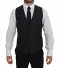 Load image into Gallery viewer, Dolce & Gabbana Elegant Grey Striped Wool Dress Vest
