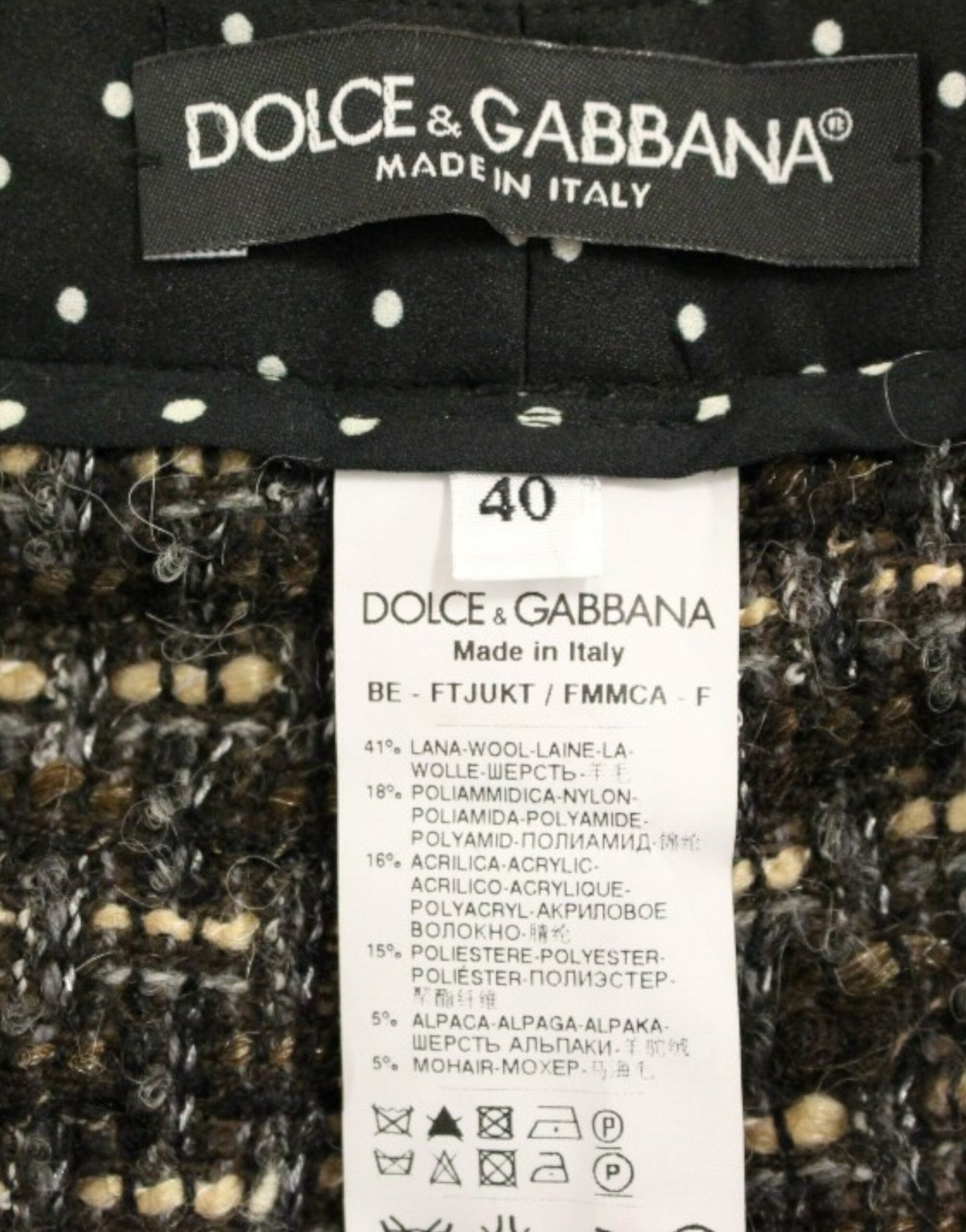 Dolce & Gabbana Elegante Multicolor Shorts aus Wollmischung