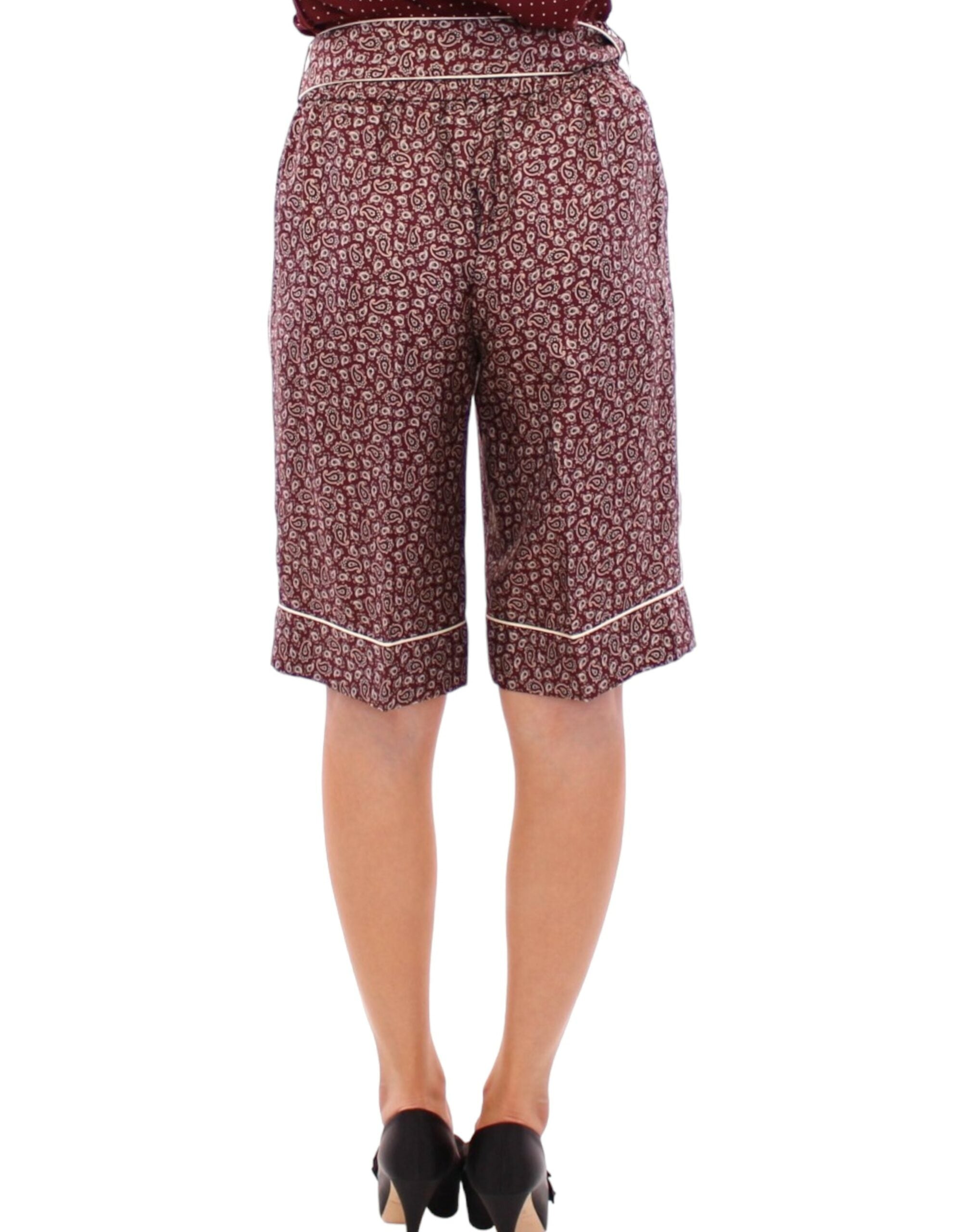 Dolce & Gabbana Schicke Pyjama-Shorts aus Seide