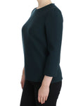 Load image into Gallery viewer, Dolce & Gabbana Enchanted Sicily Green wool-silk blend blouse
