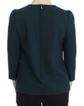 Load image into Gallery viewer, Dolce & Gabbana Enchanted Sicily Green wool-silk blend blouse
