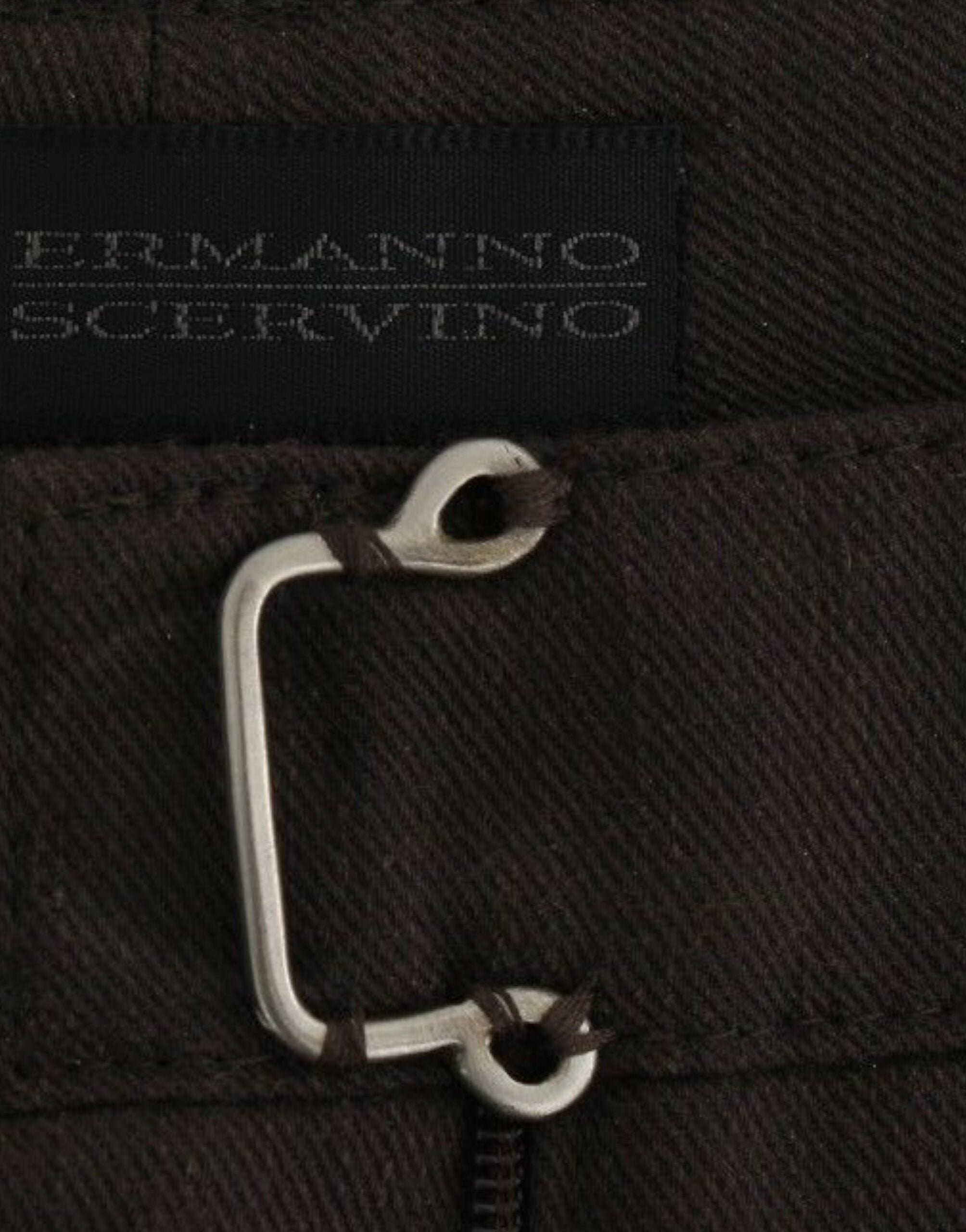 Ermanno Scervino Chic kahverengi pamuklu elbise pantolonu