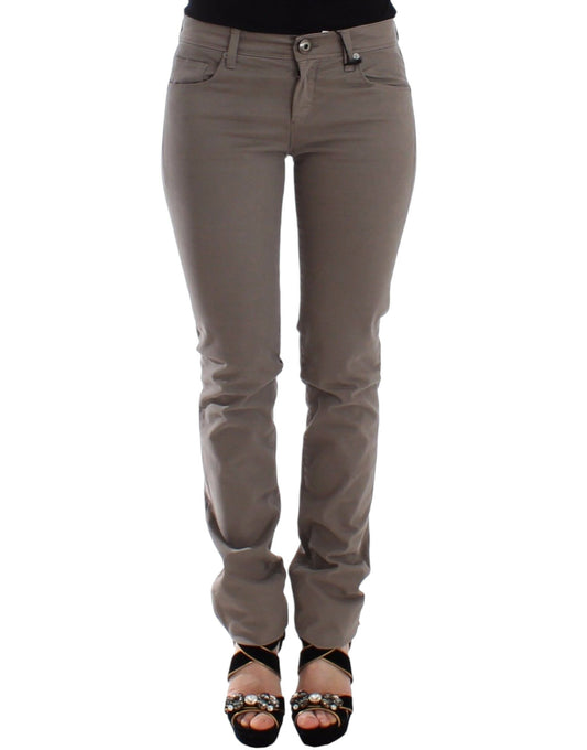 Ermanno Scervino Schicke Skinny Jeans in Taupe für den gehobenen Stil