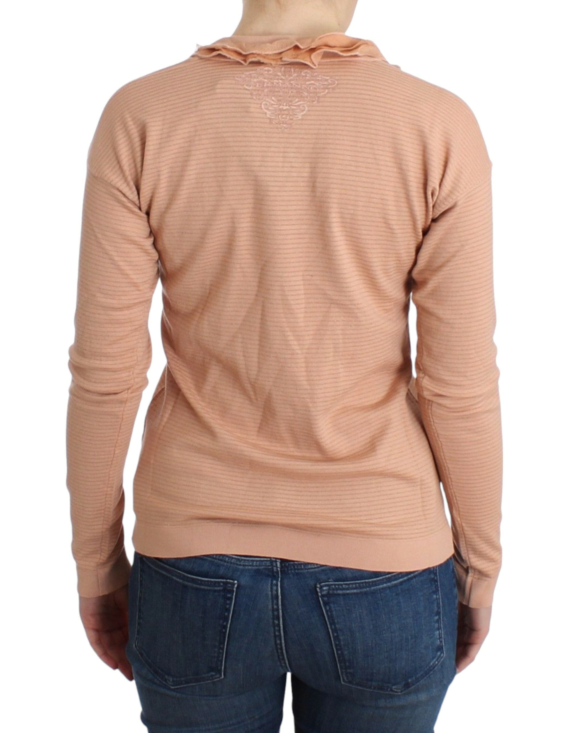 Ermanno Scervino Schicker gestreifter Pullover aus Wollmischung in Orange