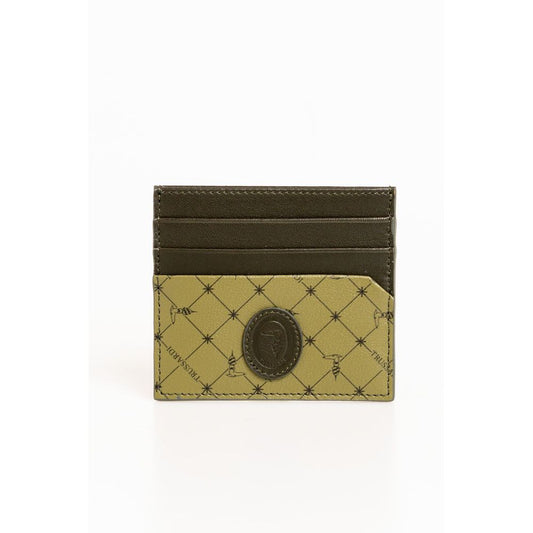 Trussardi Green Leather Wallet