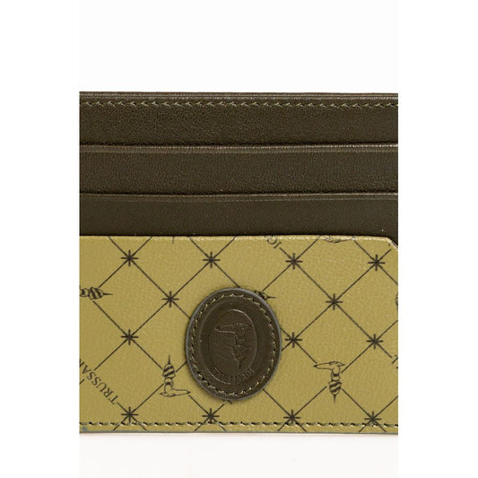 Trussardi Green Leather Wallet