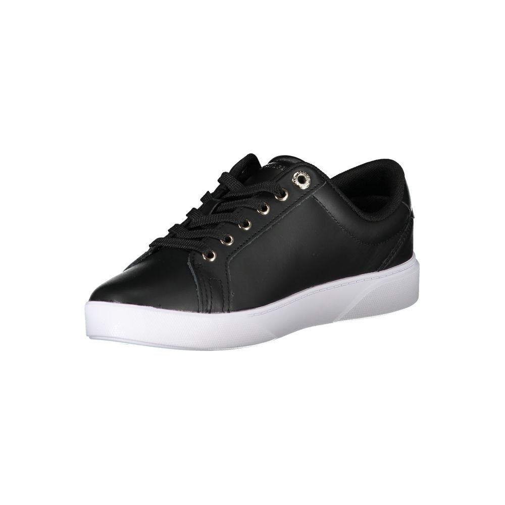 Tommy Hilfiger Schwarzes Leder Damen Sneaker