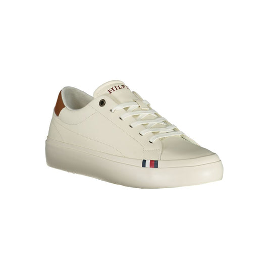 Tommy Hilfiger Weißes Polyethylen Herren Sneaker