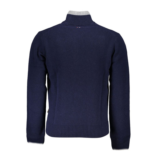 Napapijri Blauer Stoff Männer Pullover