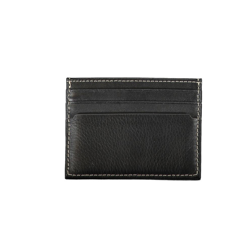 Tommy Hilfiger Schwarzes Leder Herren Portemonnaie