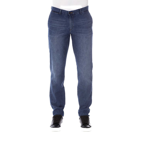 Trussardi Jeans Smooth cotton denim with classic fastenings