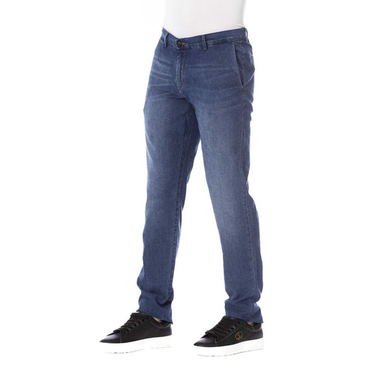 Trussardi Jeans Smooth cotton denim with classic fastenings