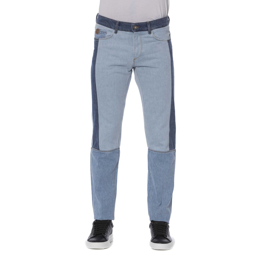 Trussardi Jeans Chic blue cotton denim for sophisticated style