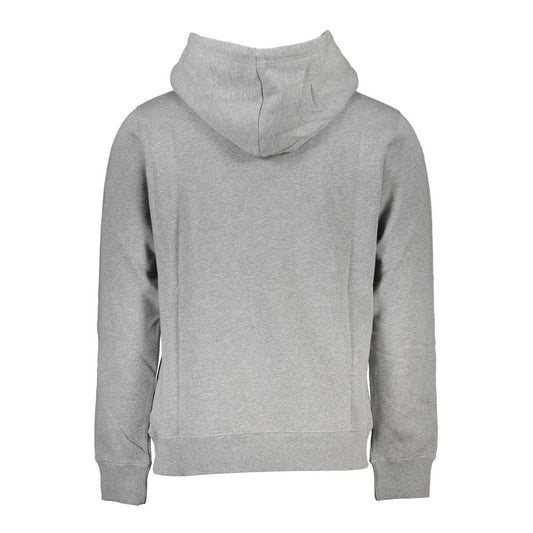 Calvin Klein Elegantes graues Langarm-Sweatshirt mit Kapuze