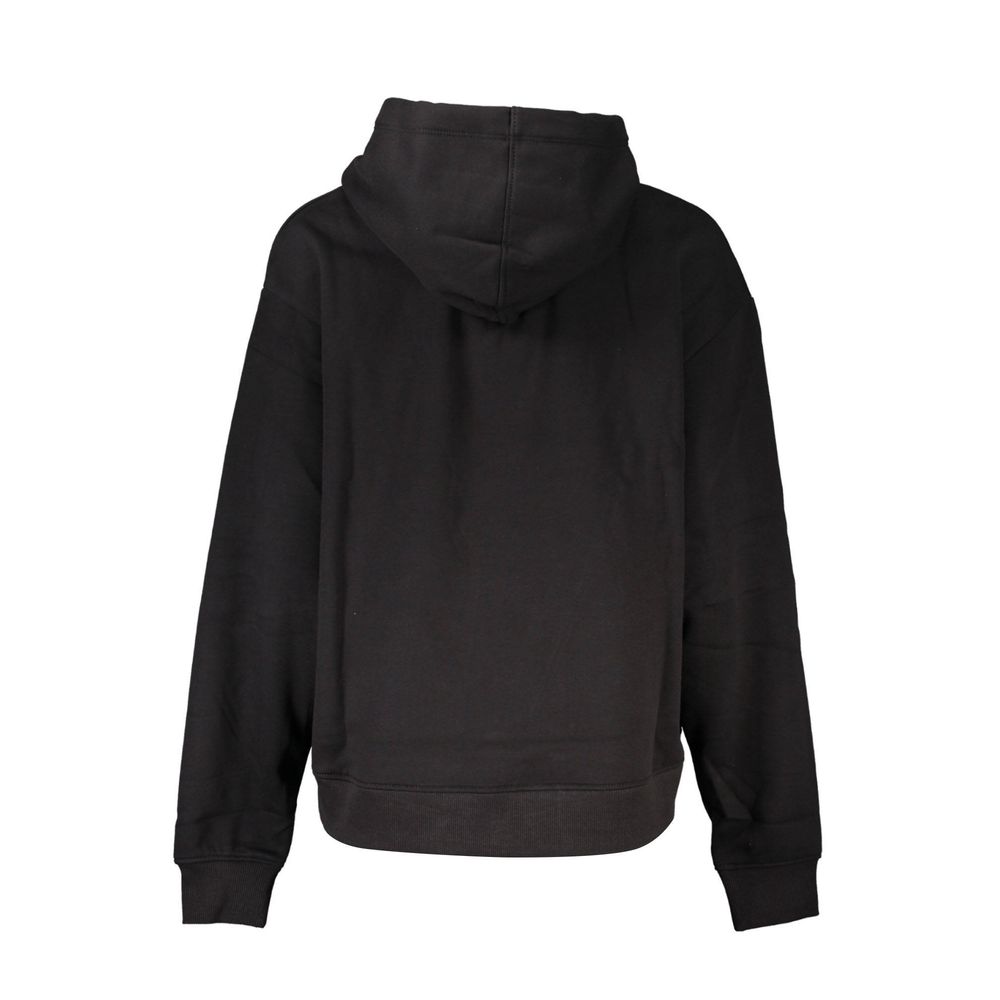 Calvin Klein Schickes schwarzes Sweatshirt mit Kapuze und Fleece-Innenseite