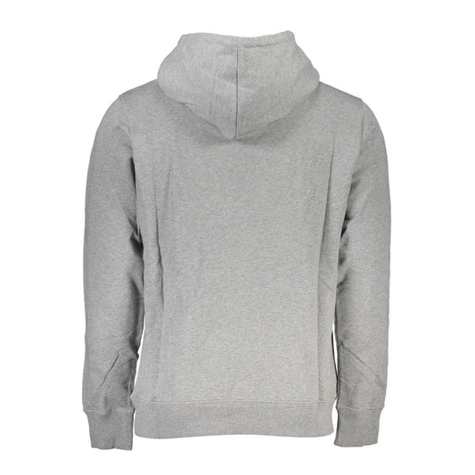 Calvin Klein Schickes graues Sweatshirt mit Kapuze und zentraler Tasche