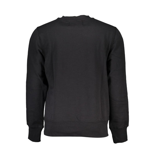 Calvin Klein Schlankes Langarm-Fleece-Sweatshirt mit Rundhalsausschnitt