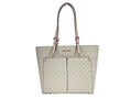 Bild in Galerie-Betrachter laden, Michael Kors Jet Set Medium Powder Blush Signature PVC Double Pocket Tote Bag
