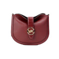 Bild in Galerie-Betrachter laden, Michael Kors Gabby Small Dark Cherry Leder Foldover Hobo Crossbody Tasche
