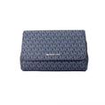 Bild in Galerie-Betrachter laden, Michael Kors Jet Set Medium Navy Blue PVC Convertible Pouchette Crossbody Tasche
