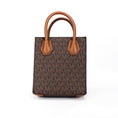 Bild in Galerie-Betrachter laden, Michael Kors Mercer XS Brown Signature PVC North South Shopper Crossbody Tasche
