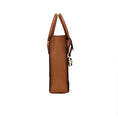 Bild in Galerie-Betrachter laden, Michael Kors Mercer XS Brown Signature PVC North South Shopper Crossbody Tasche
