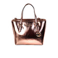 Bild in Galerie-Betrachter laden, Michael Kors Jet Set Primrose Metallic XS Carryall Top Zip Tote Bag Handtasche
