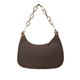 Load image into Gallery viewer, Michael Kors Cora Large Brown PVC Zip Pouchette Chain Shoulder Crossbody Bag
