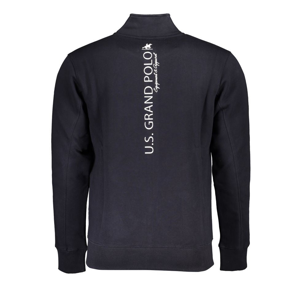 U.S. Grand Polo Schickes Sweatshirt mit Fleece-Futter und kontrastierendem Reißverschluss