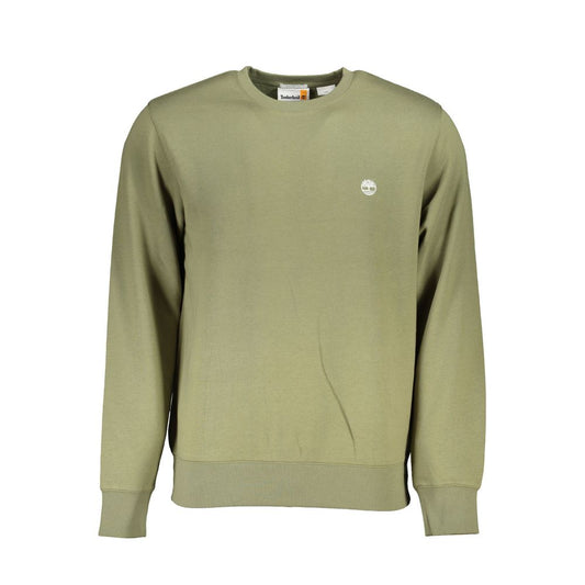 Timberland Klassisches grünes Fleece-Sweatshirt mit Rundhalsausschnitt