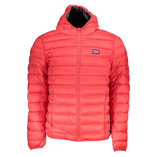 Norway 1963 Glatte rosa Kapuzenjacke für Männer