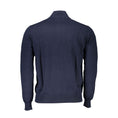 Load image into Gallery viewer, Harmont & Blaine Schicker blauer Pullover mit halbem Reißverschluss und Stickereidetail
