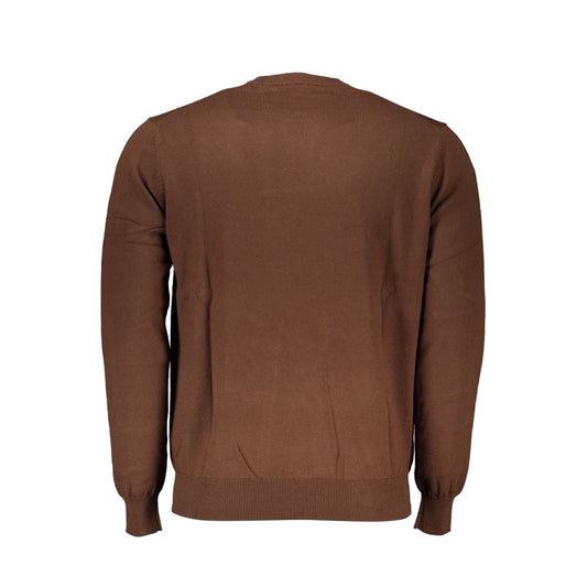 Harmont & Blaine Eleganter Pullover mit gesticktem Rundhalsausschnitt