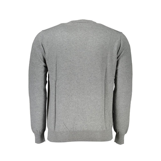 Harmont & Blaine Schicker grauer Pullover mit Rundhalsausschnitt aus Baumwollmischung