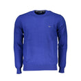 Load image into Gallery viewer, Harmont & Blaine Schicker blauer Pullover mit Rundhalsausschnitt und Stickerei
