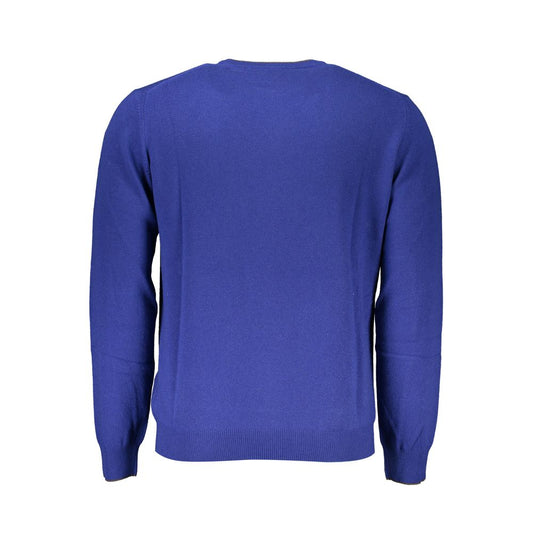 Harmont & Blaine Eleganter blauer Pullover mit Rundhalsausschnitt aus einer Kaschmirmischung