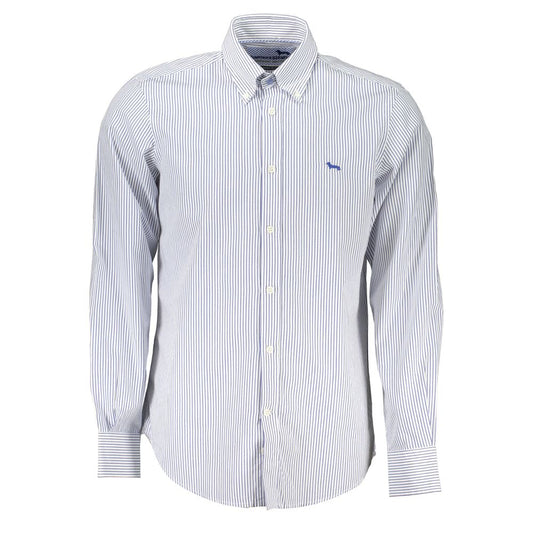 Harmont & Blaine Elegantes gestreiftes Button-Down-Hemd aus Baumwolle