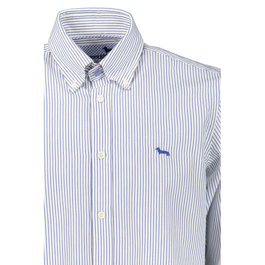 Harmont & Blaine Elegantes gestreiftes Button-Down-Hemd aus Baumwolle