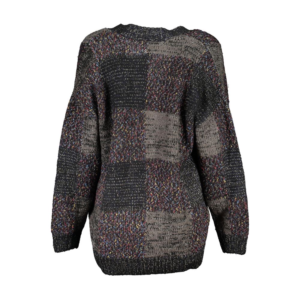 Desigual Elegante langärmelige Strickjacke mit V-Ausschnitt