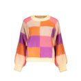 Load image into Gallery viewer, Desigual Schicker rosa Kontrastpullover mit Rundhalsausschnitt
